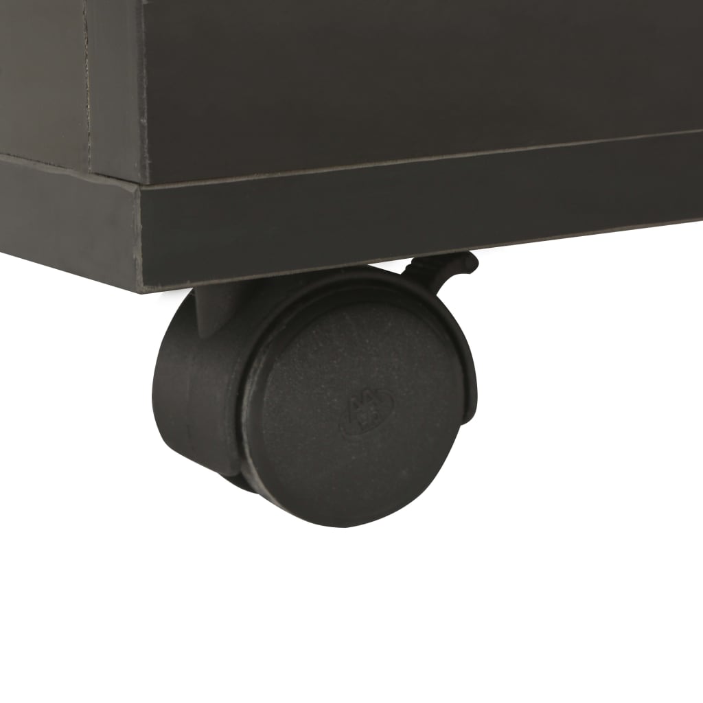vidaXL コーヒーテーブル ハイグロス ブラック 60x60x35 cm パーティクルボード