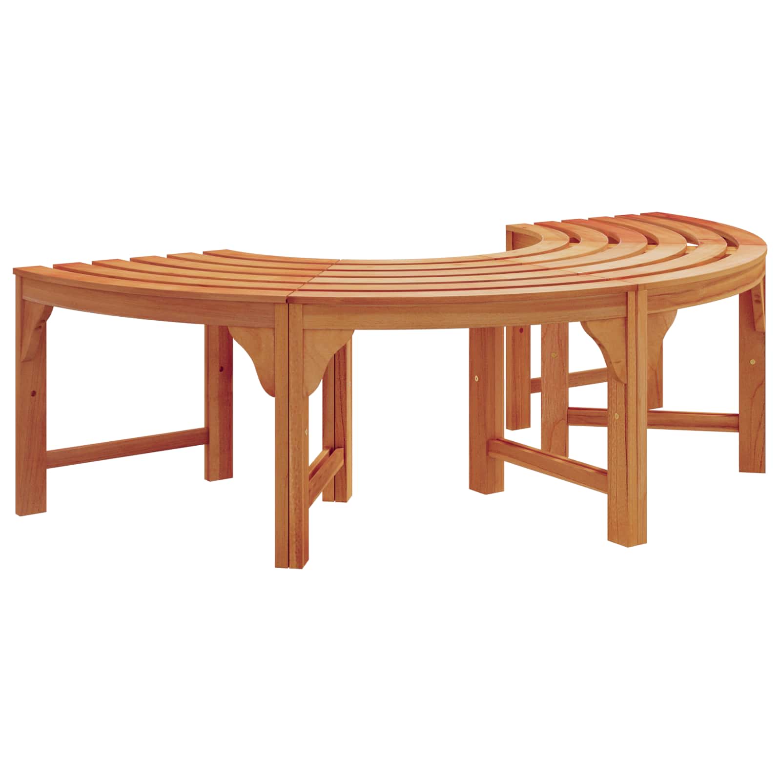 vidaXL 樹木ベンチ 4 -Seater 160 x 80 x 45cm ソリッドユーカリウッド
