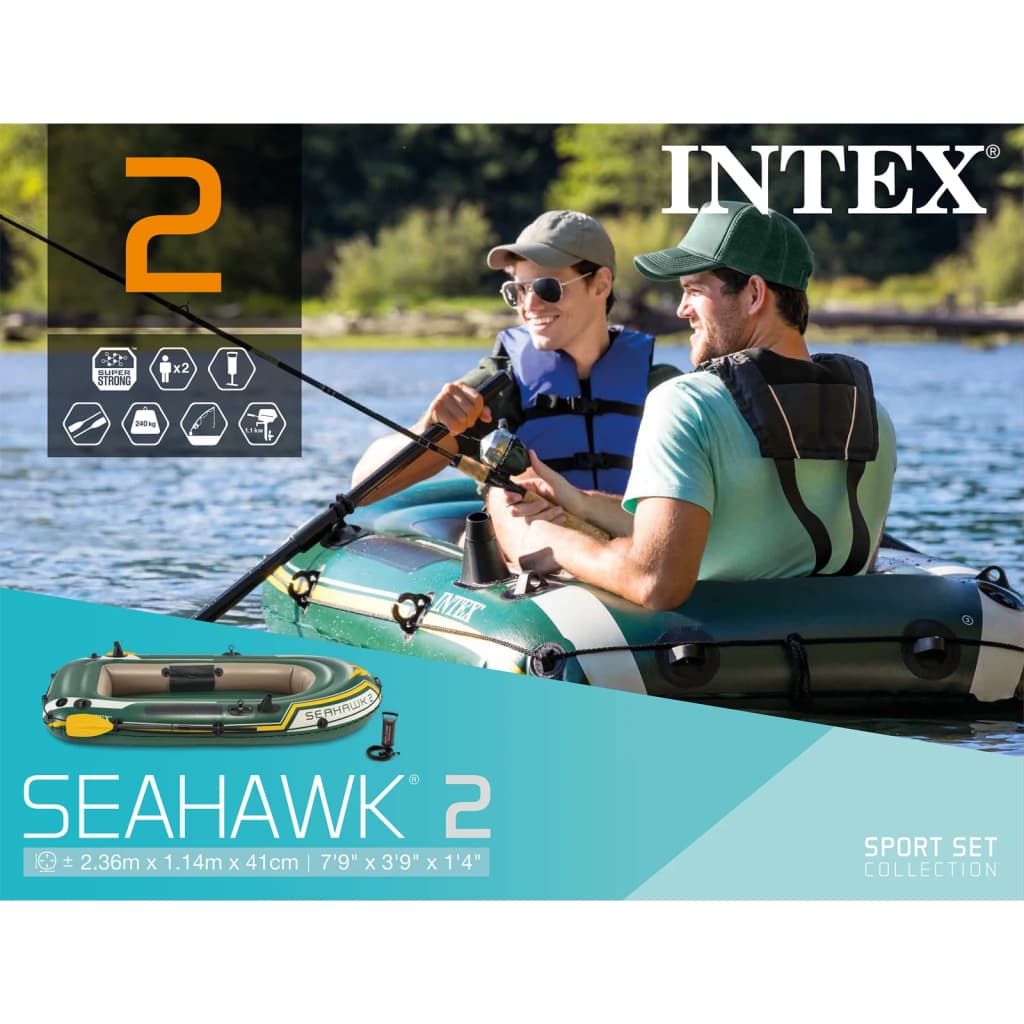 INTEX Intex Seahawk 2セット インフレータブルボート オール＆ポンプ付き 68347NP