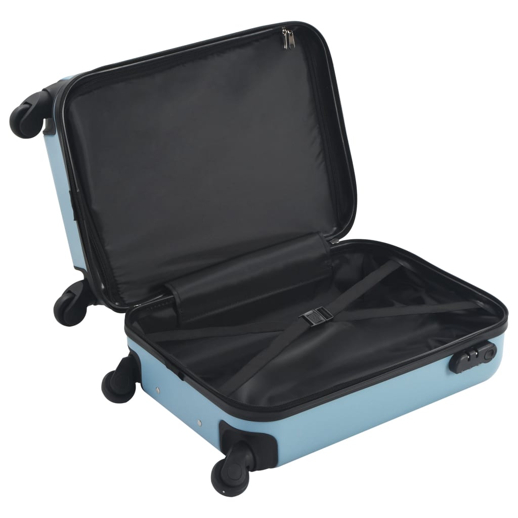 vidaXL ハードスーツケース ブルー ABS製