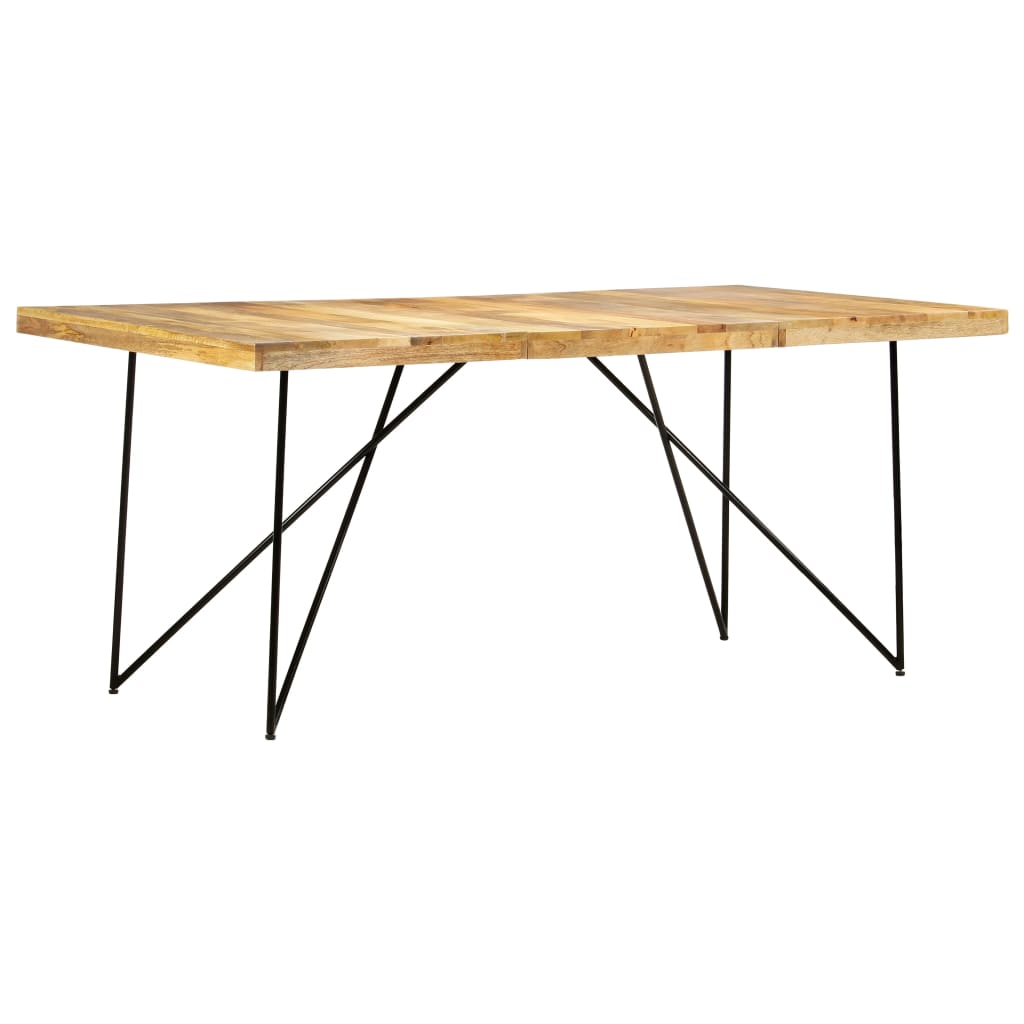 vidaXL ダイニングテーブル 180x90x76cm マンゴーウッド 無垢材