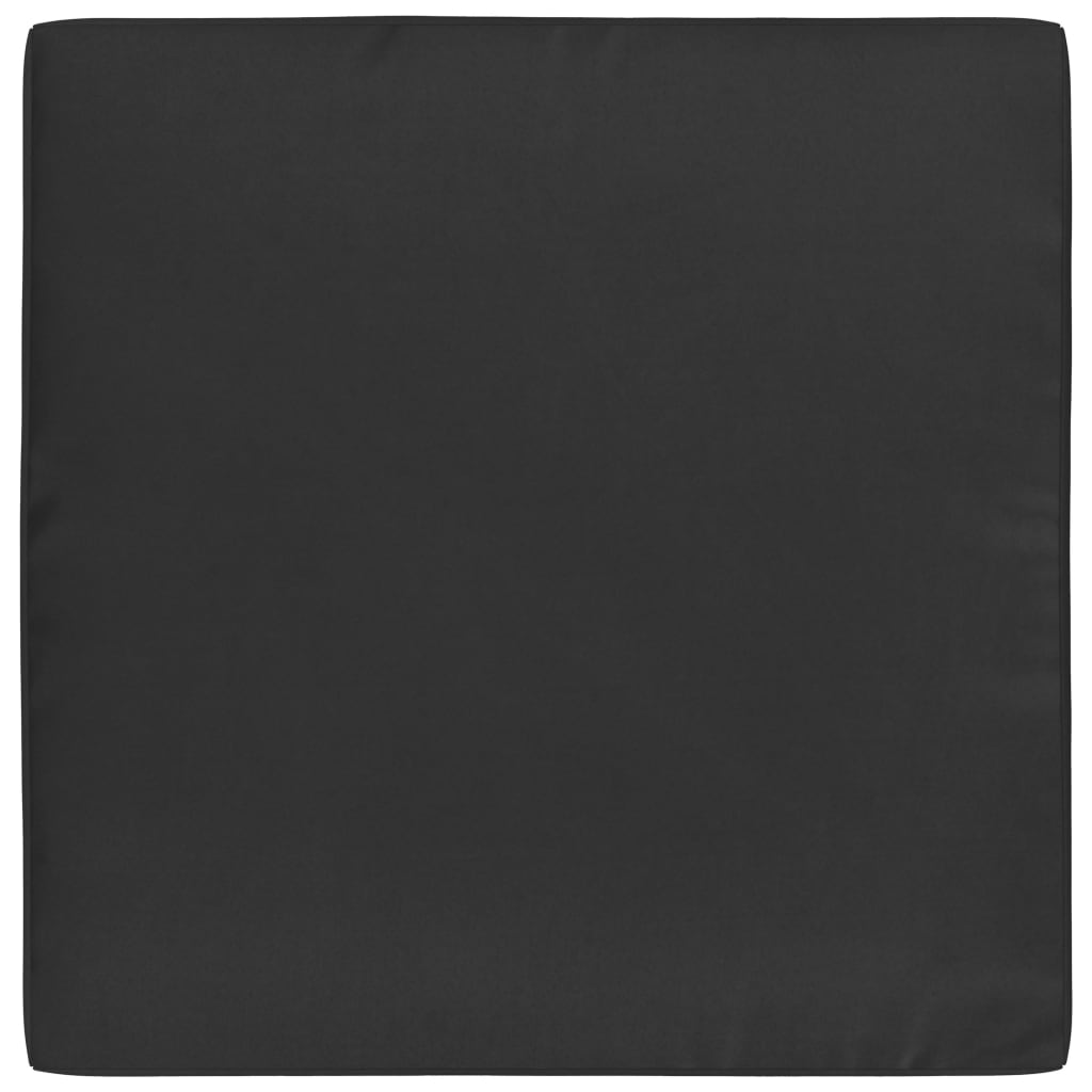 vidaXL フロアパレットソファクッション 60x61.5x6cm ブラック 布製