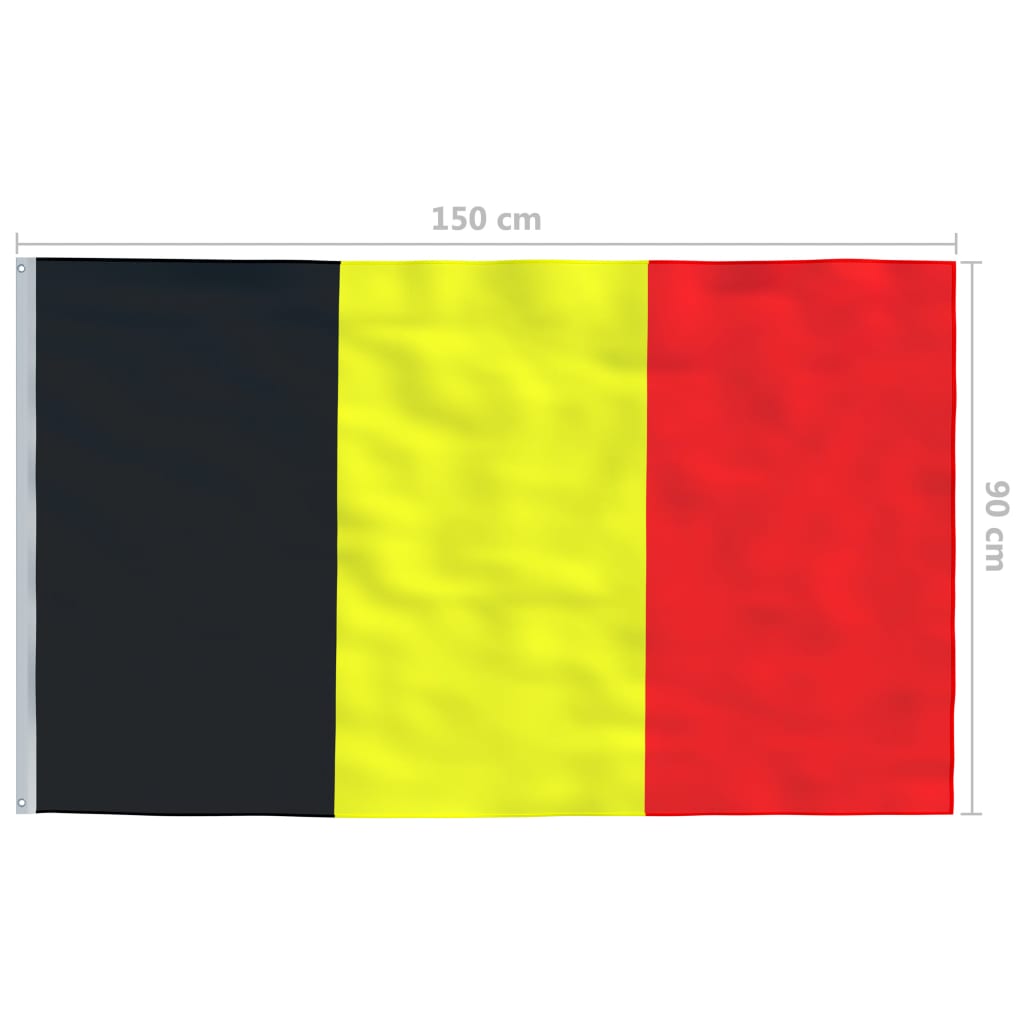 vidaXL ベルギー 国旗 90x150cm