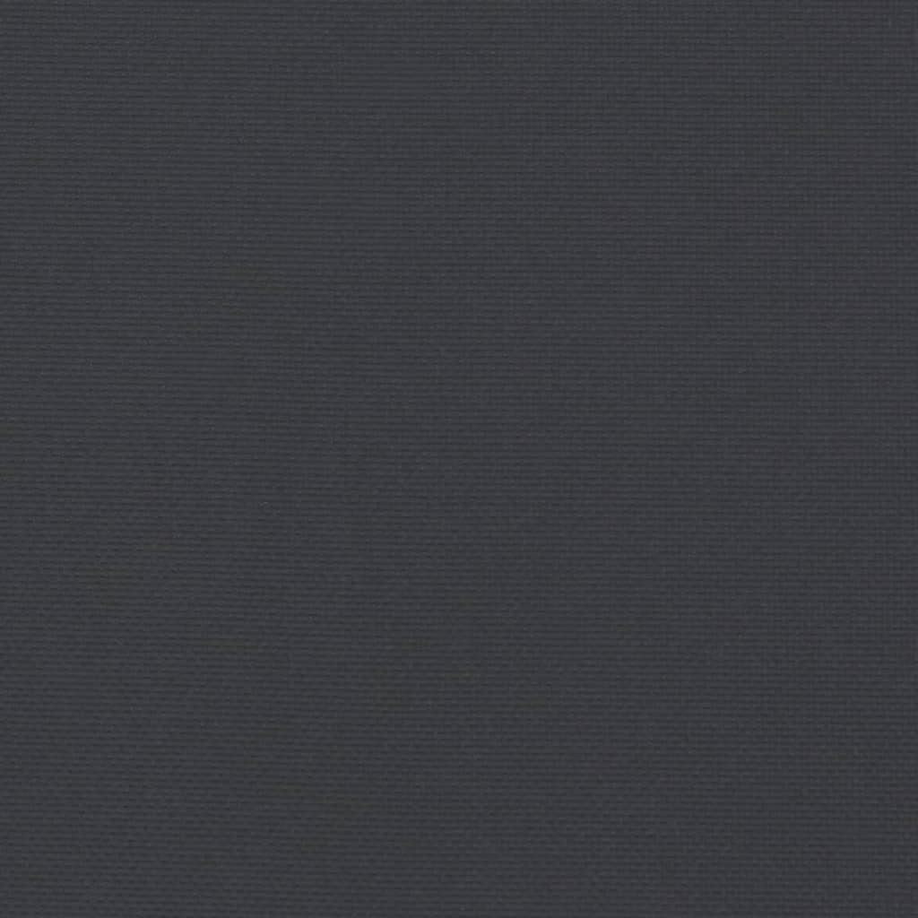 vidaXL デッキチェアクッション ブラック (75+105)x50x3cm
