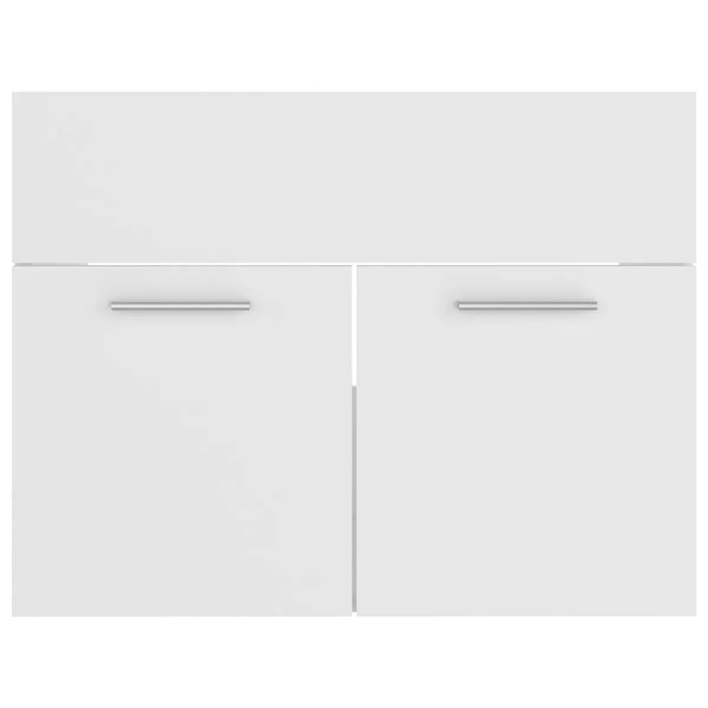 vidaXL バスルーム家具セット ホワイト エンジニアリングウッド (804782+2x804997)