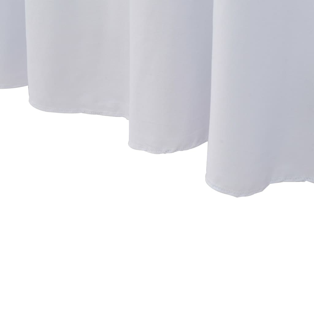 vidaXL ストレッチテーブルカバー スカート付き 2点セット 120x60.5x74m ホワイト