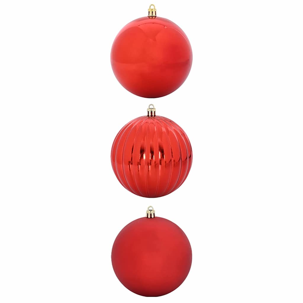 vidaXL クリスマスオーナメントセットXXL 3 pcs レッド 直径 25 cm