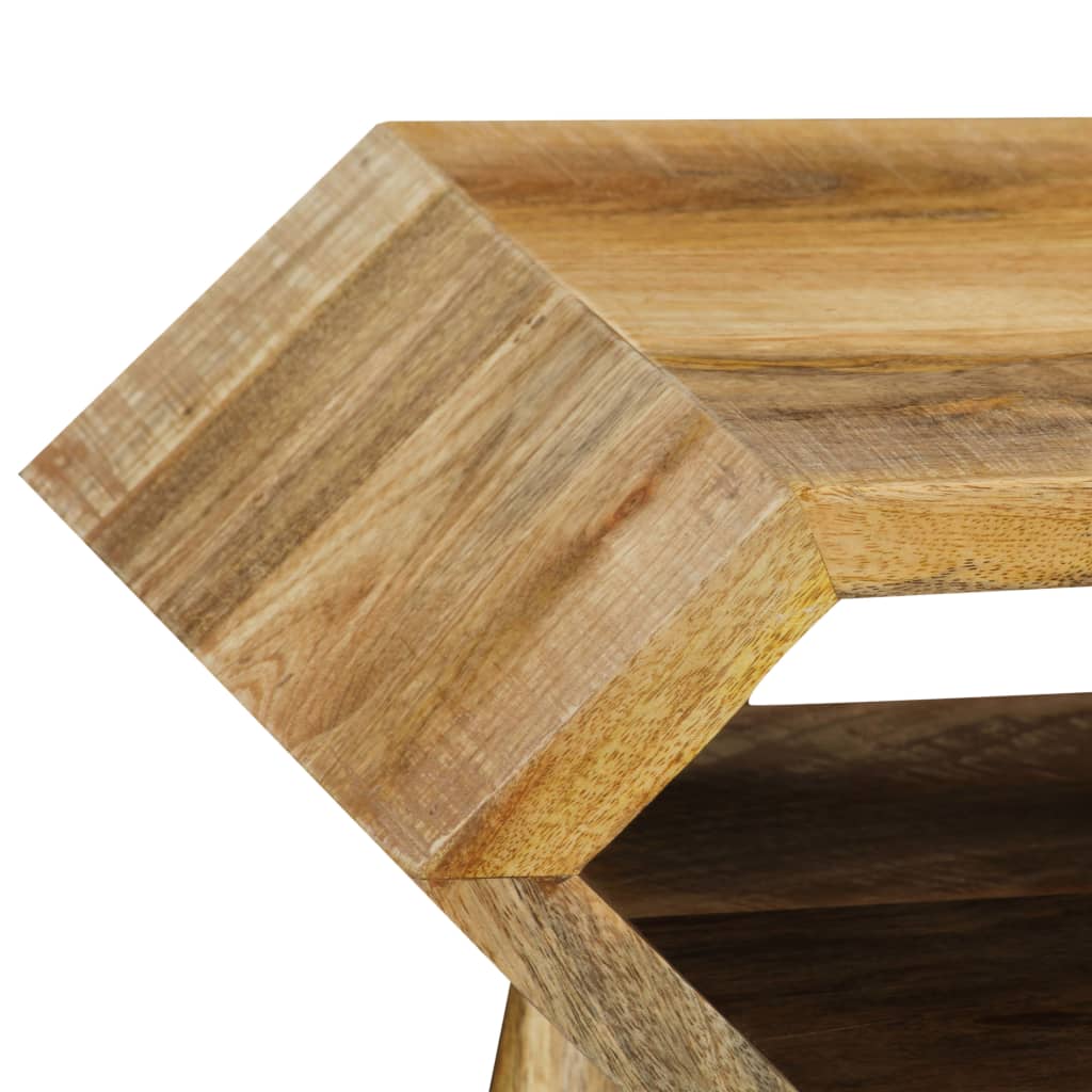 vidaXL コンソールテーブル マンゴー無垢材 90x35x76cm