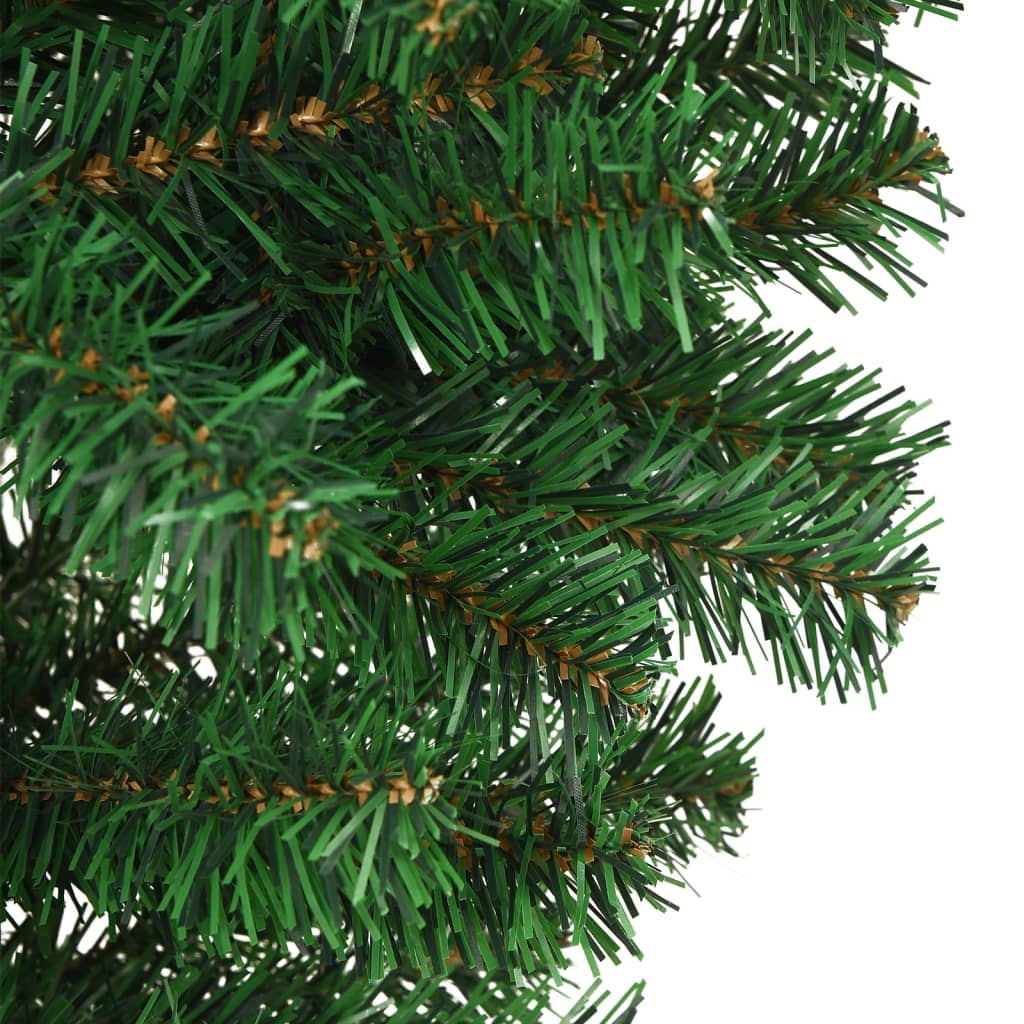vidaXL 逆さま型 フェイククリスマスツリー スタンド付き グリーン 180cm