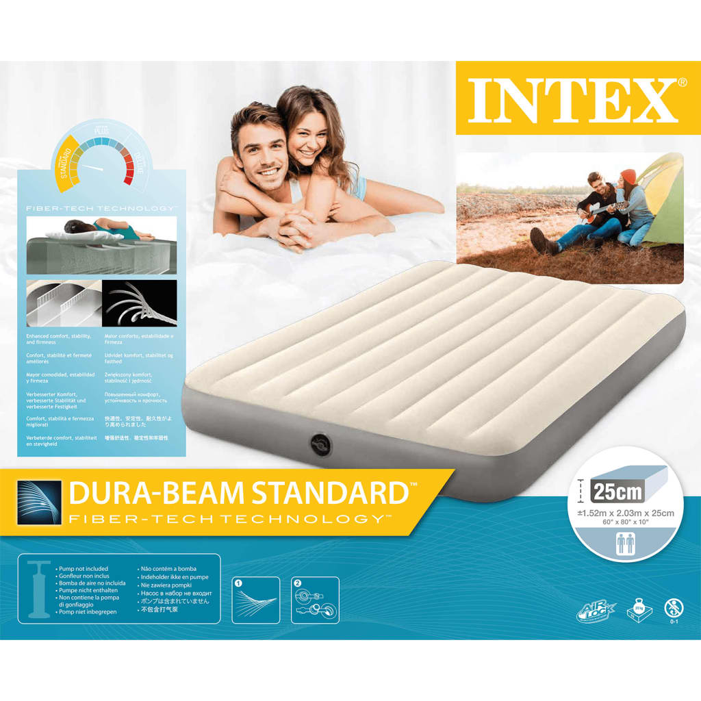 INTEX Intex エアベッド "Dura-Beam Standard Single-High" 52x203x25 cm