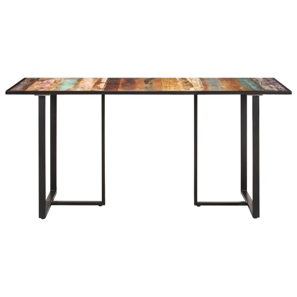 vidaXL ダイニングテーブル 160cm 無垢の再生木材