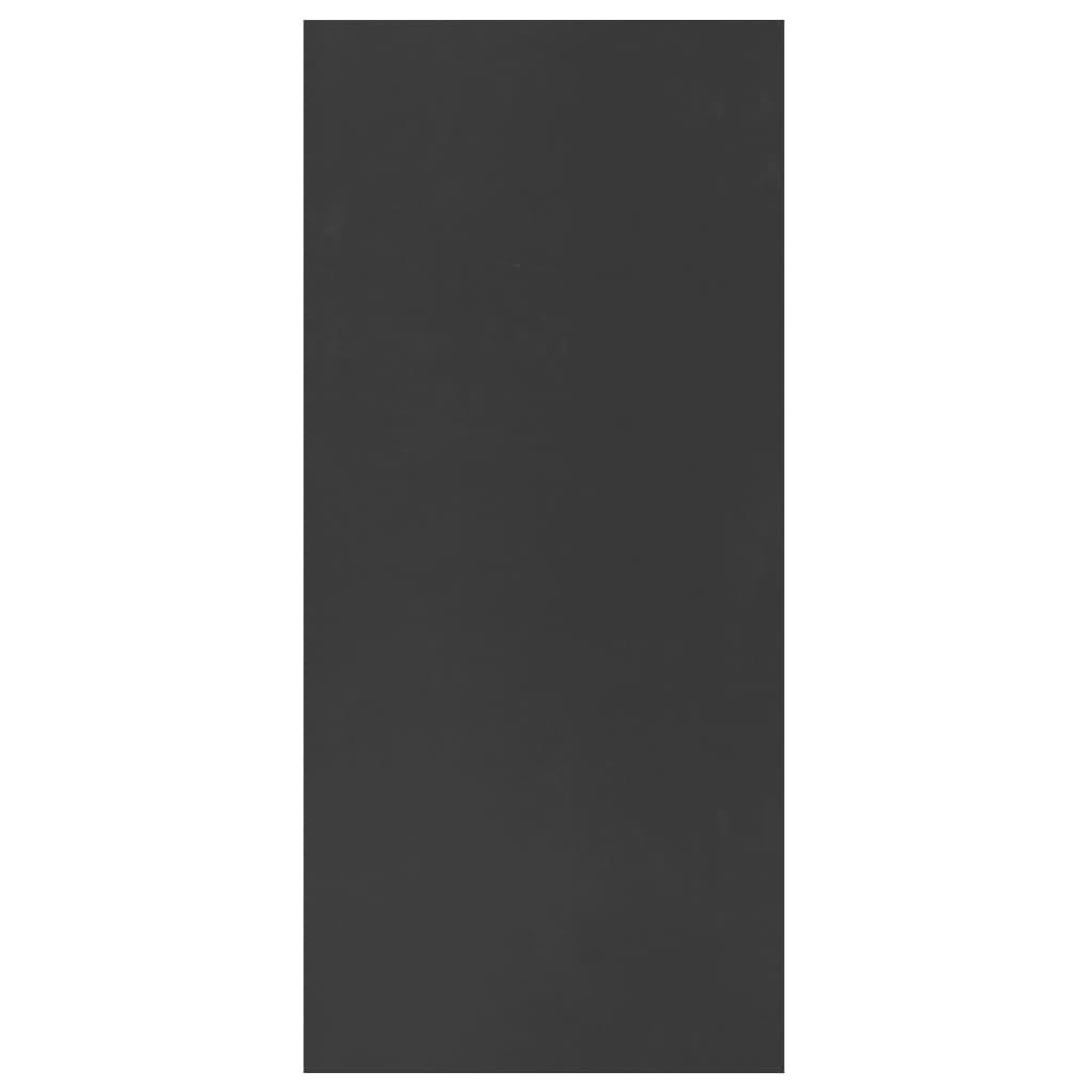 vidaXL ブックキャビネット/サイドボード 黒色 66x30x130cm パーティクルボード