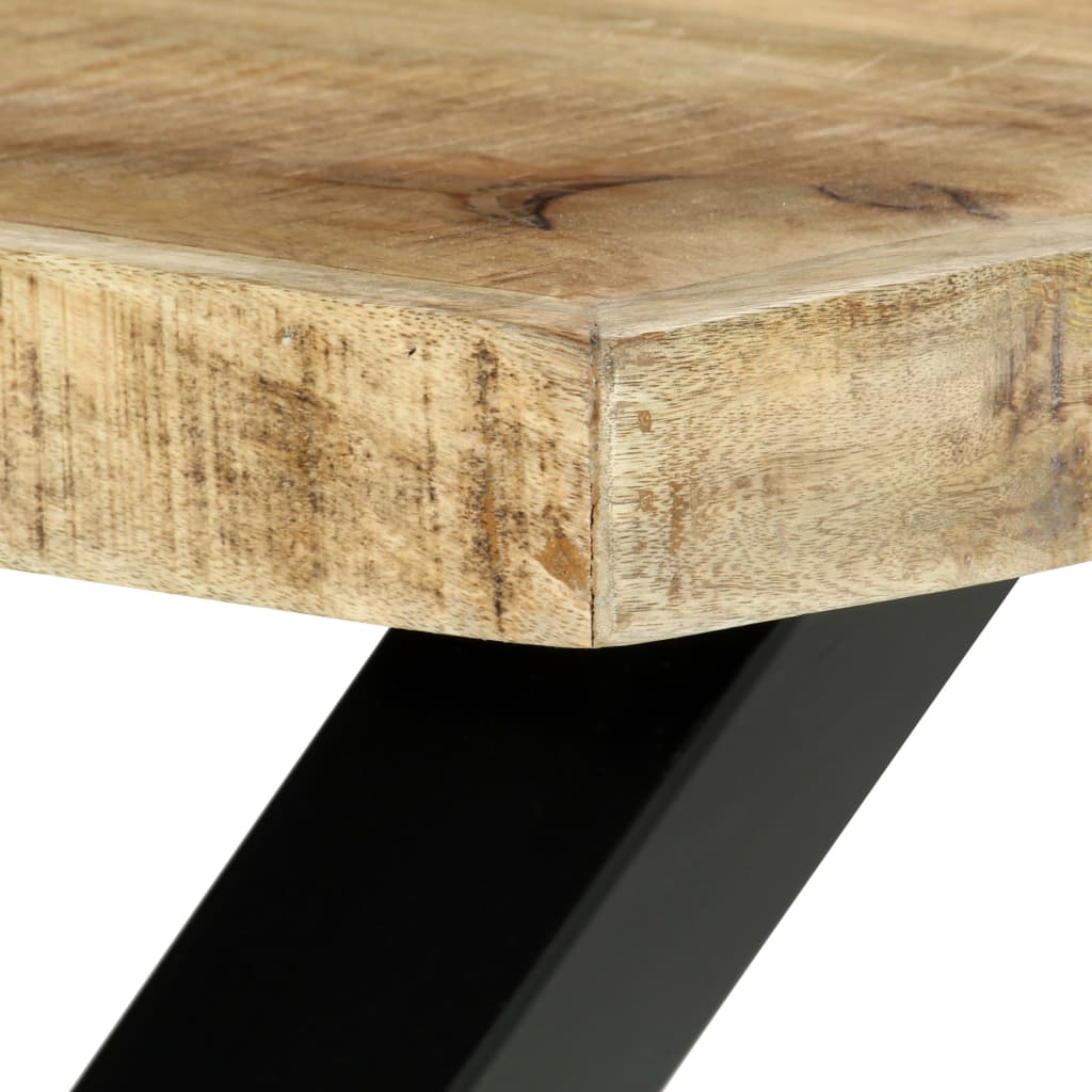 vidaXL ダイニングテーブル 180 x 90 x 76 cm マンゴー無垢材