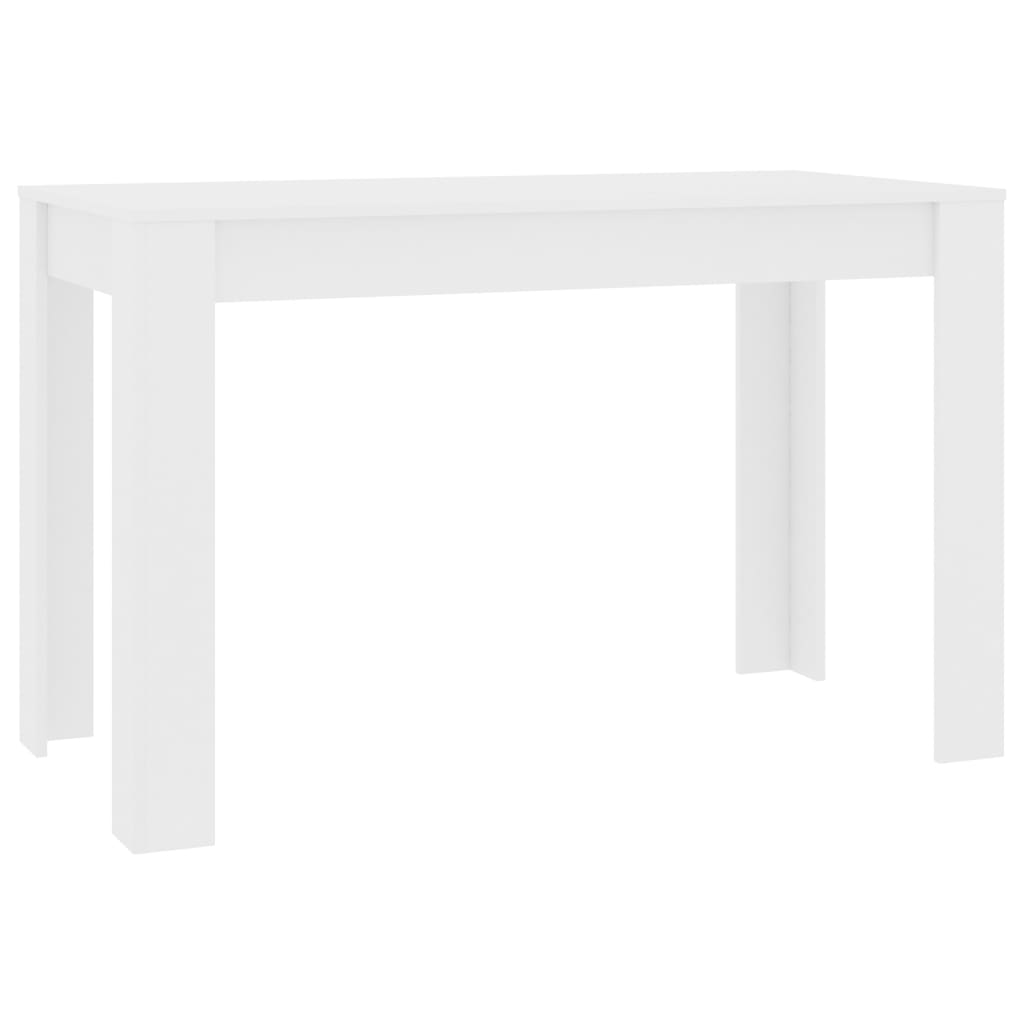 vidaXL ダイニングテーブル 白色 120x60x76cm パーティクルボード