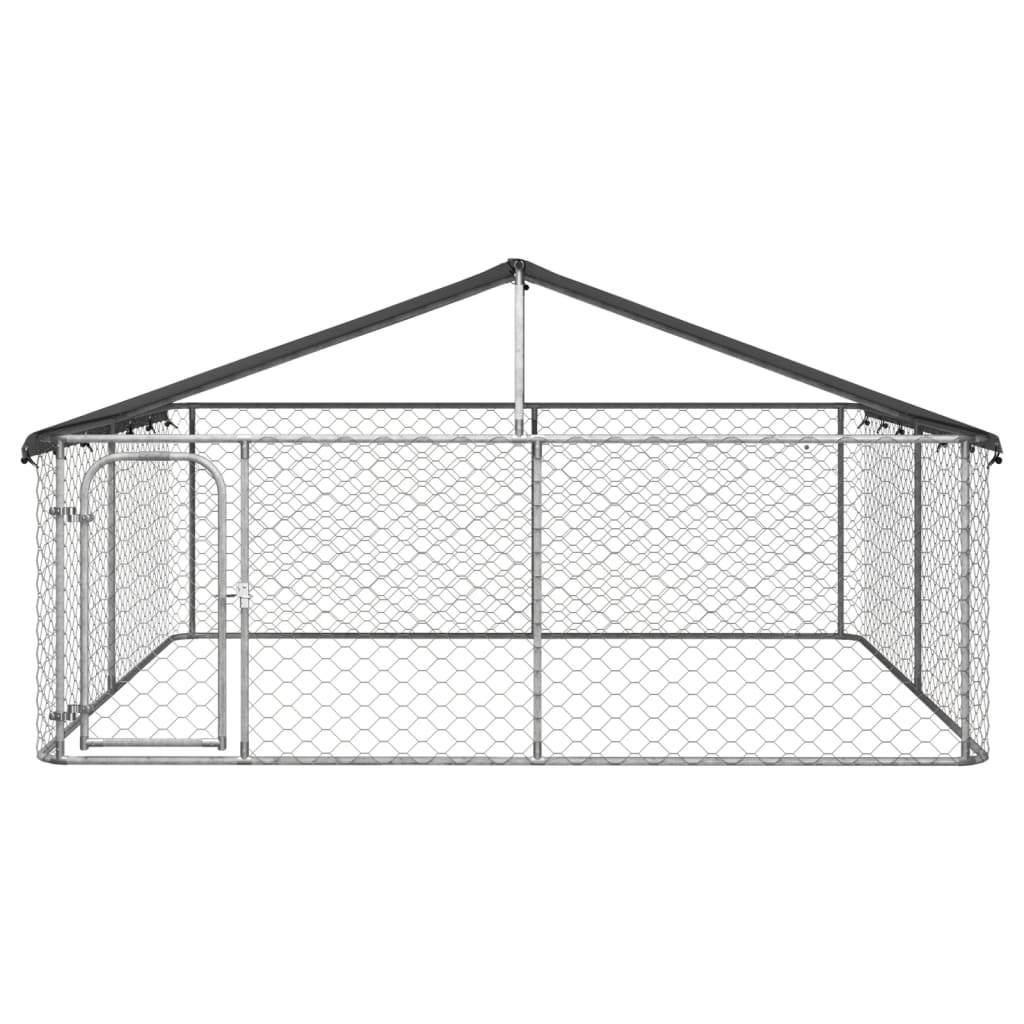 vidaXL 屋外用犬小屋 屋根付き 300x300x150cm