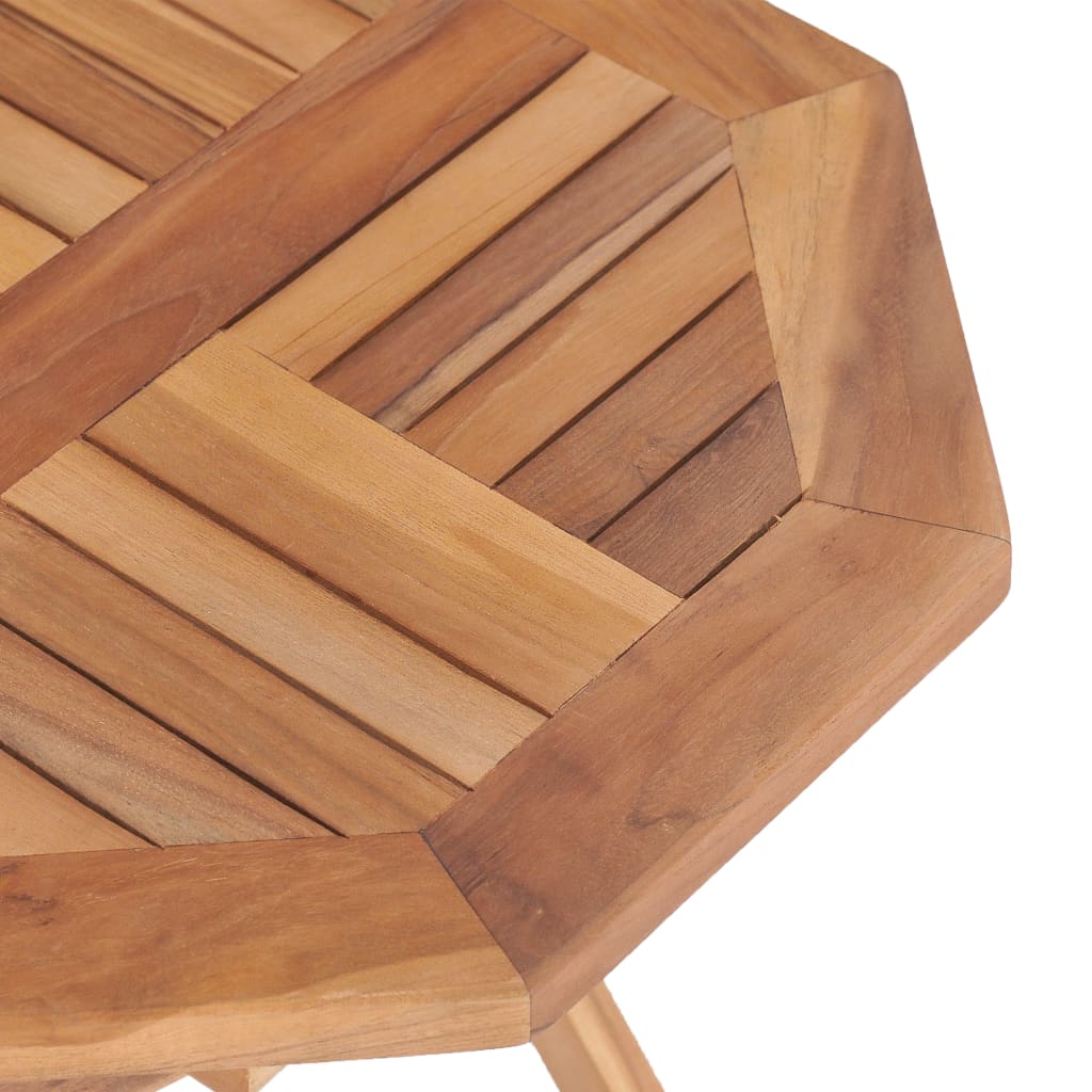 vidaXL 折りたたみ式ガーデンテーブル 45x45x45 cm チーク無垢材