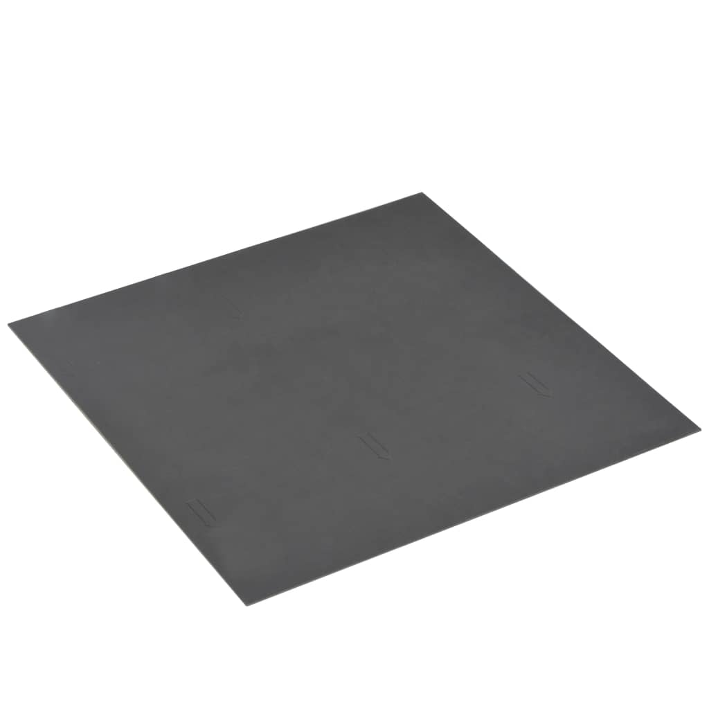 vidaXL 自己接着性 床張り板 5.11m² PVC グレー点描