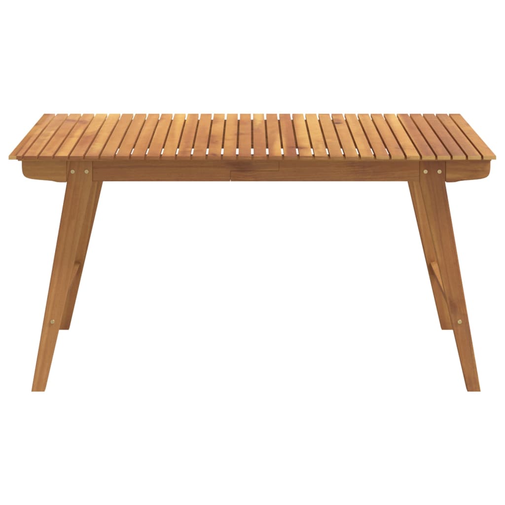 vidaXL ガーデンテーブル 150x90x75cm アカシア無垢材